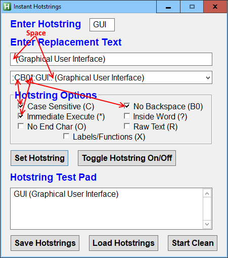 Instant Hotstring App